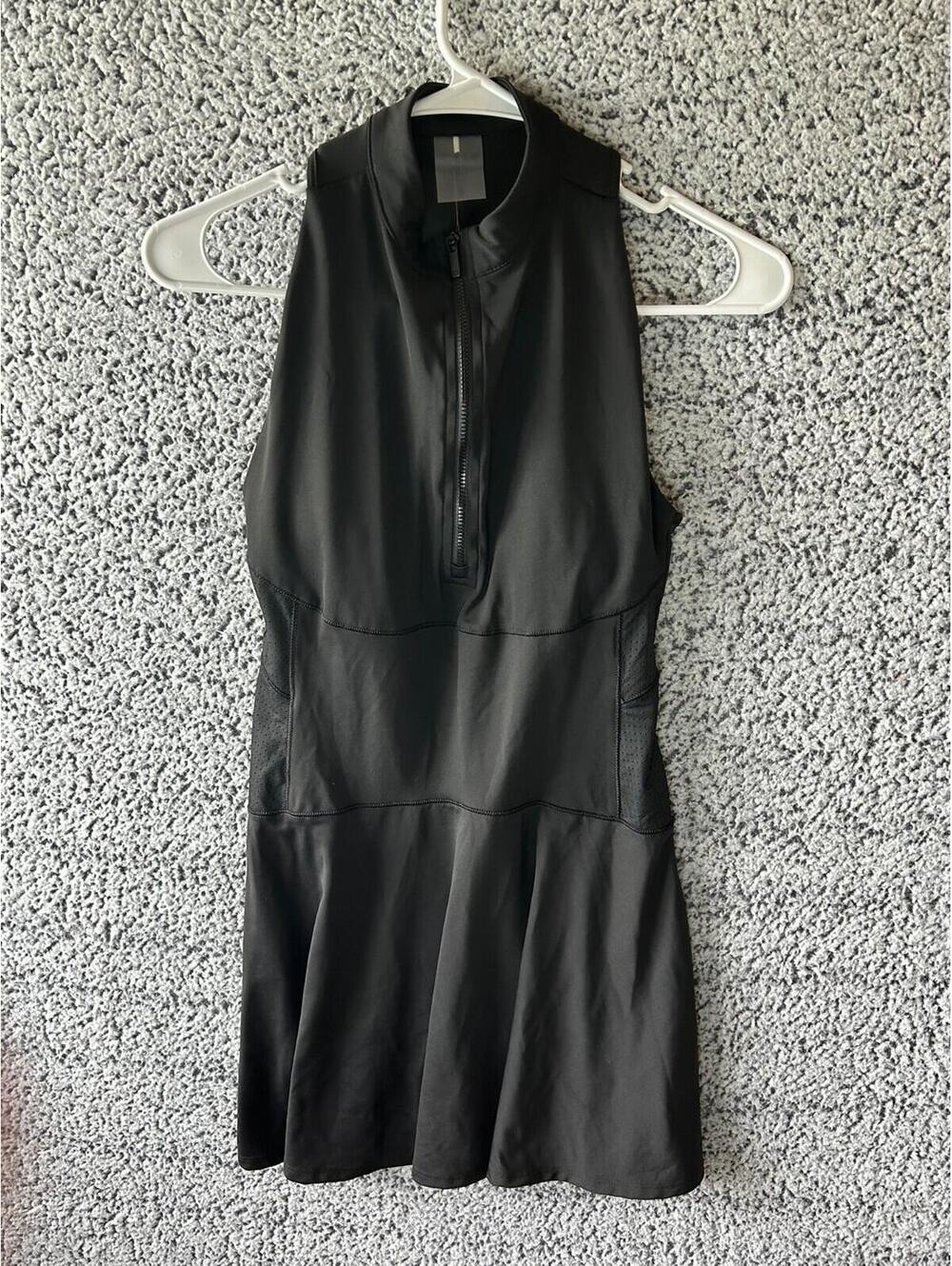 NWT CALIA PowerMove Court Dress Black Tennis Pickleball Racerback Size S